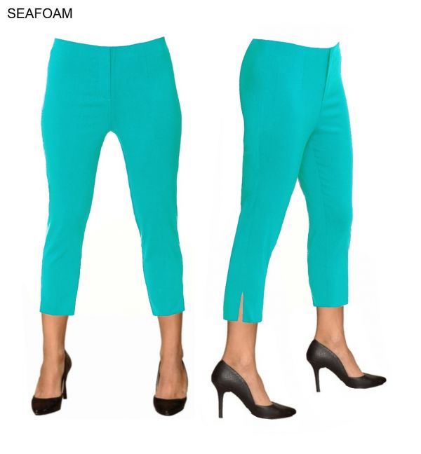 23" Inseam Pull-on Capri-Length Pant "Sidney" - Back of the Bay Boutique