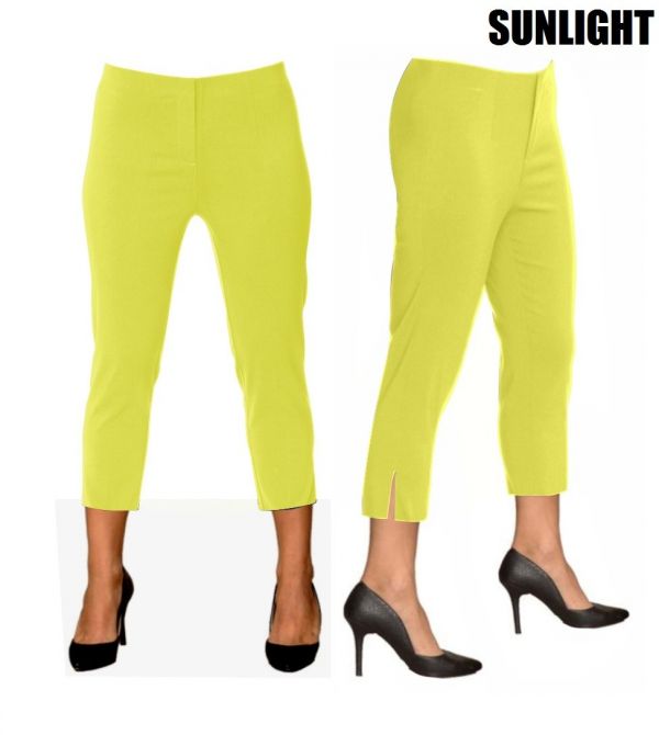 23" Inseam Pull-on Capri-Length Pant "Sidney" - Back of the Bay Boutique