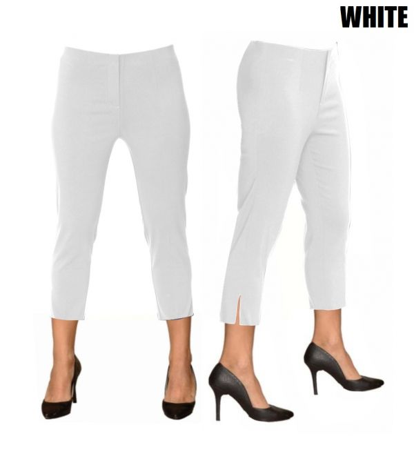 23" Inseam Pull-on Capri-Length Pant "Sidney" - Back of the Bay Boutique
