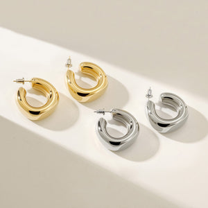 Cecilia Earring White Gold Finish