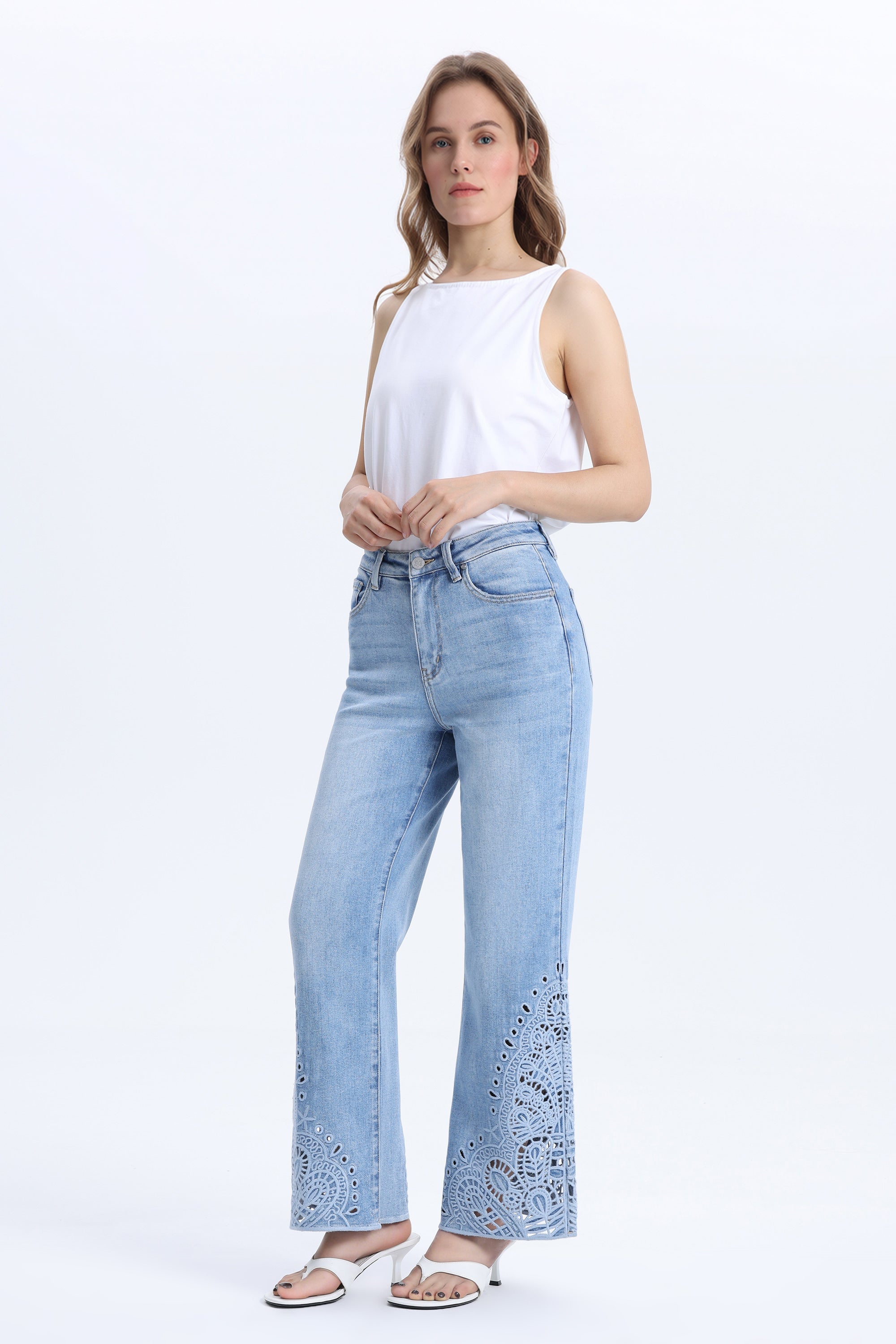 Paris High Rise Straight Cloud Motion - Back of the Bay Boutique