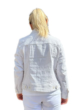 Load image into Gallery viewer, Seersucker Jacket White Beige Stripes
