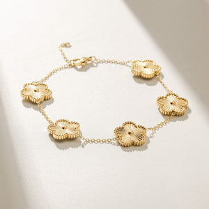 Daisy Bracelet Yellow Gold Finish