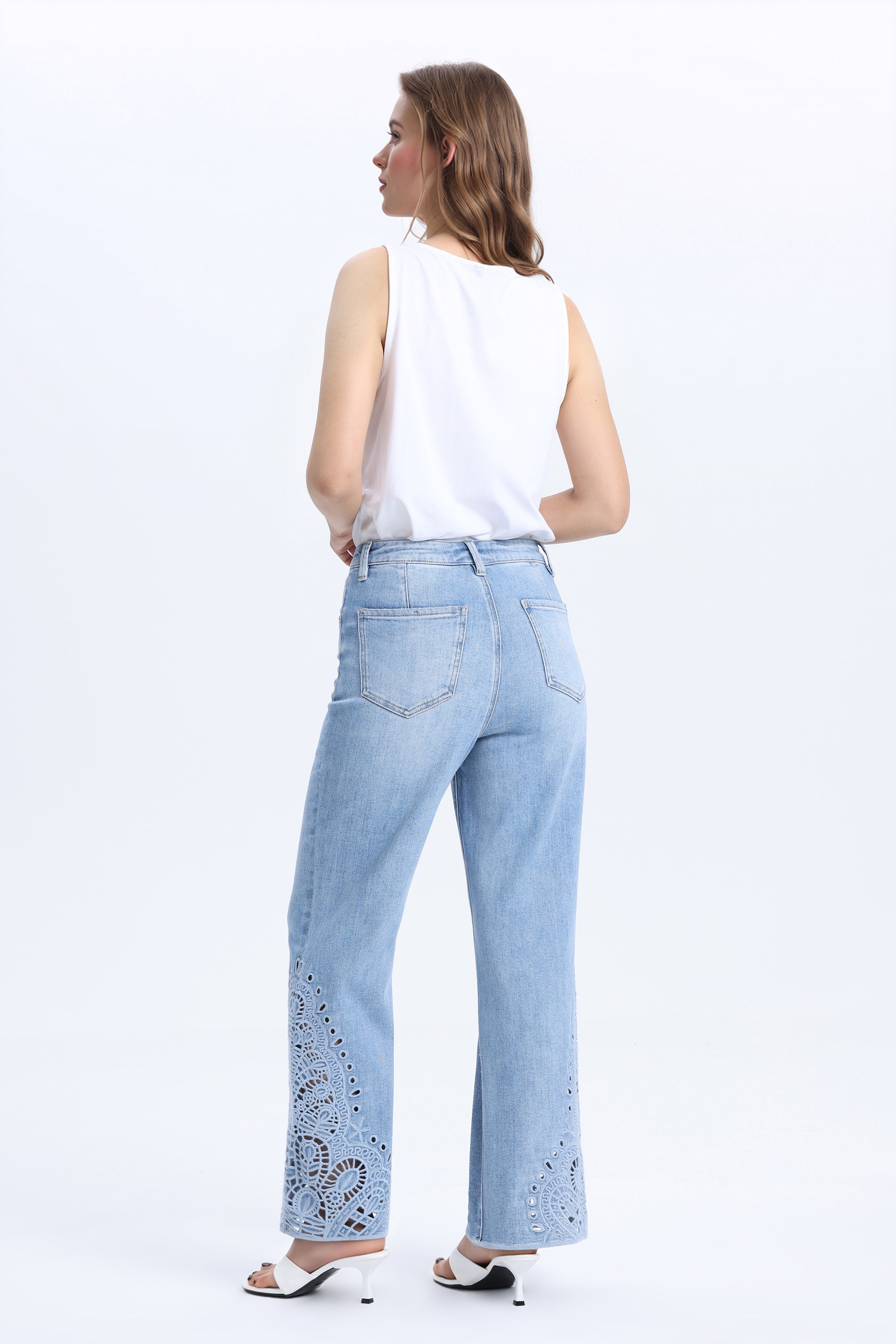 Paris High Rise Straight Cloud Motion - Back of the Bay Boutique