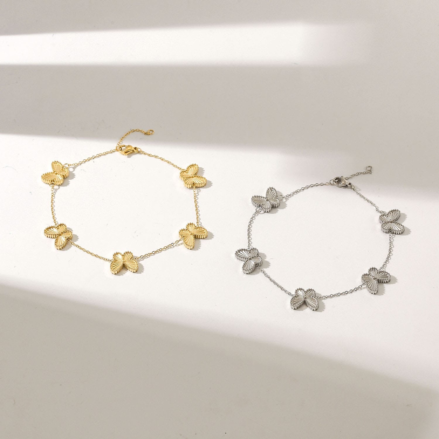 Butterfly Bracelet Yellow Gold Finish - Back of the Bay Boutique