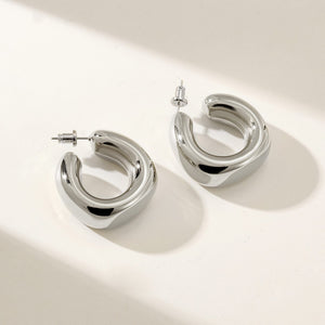 Cecilia Earring White Gold Finish