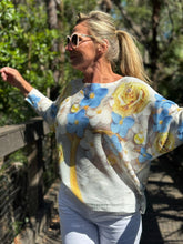 Load image into Gallery viewer, Long Sleeve Knit Sweater Spring Bloom - MADE IN ITALY
