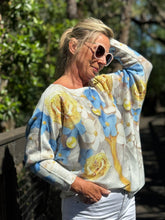 Load image into Gallery viewer, Long Sleeve Knit Sweater Spring Bloom - MADE IN ITALY
