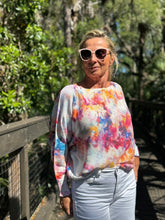 Load image into Gallery viewer, Long Sleeve Knit Sweater Watercolor Dreams - MADE IN ITALY
