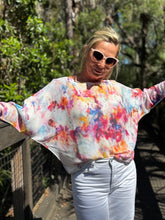 Load image into Gallery viewer, Long Sleeve Knit Sweater Watercolor Dreams - MADE IN ITALY
