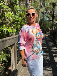 Long Sleeve Knit Sweater Teddy Vibes - MADE IN ITALY