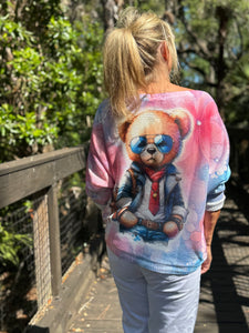 Long Sleeve Knit Sweater Teddy Vibes - MADE IN ITALY