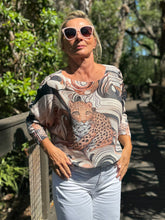 Load image into Gallery viewer, Long Sleeve Knit Sweater Urban Leopard - MADE IN ITALY
