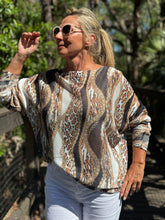 Load image into Gallery viewer, Long Sleeve Knit Sweater Roaring Chains - MADE IN ITALY
