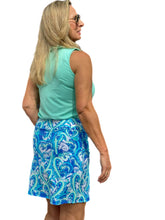 Load image into Gallery viewer, Pull-on Zip Skort with UPF50+ Blue Hearts
