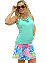 Load image into Gallery viewer, Pull-on Zip Skort with UPF50+ Bright Corals
