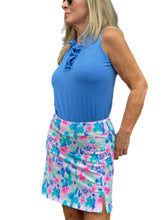 Load image into Gallery viewer, Pull-on Zip Skort with UPF50+ Pastel Flowers
