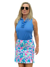 Load image into Gallery viewer, Pull-on Zip Skort with UPF50+ Pastel Flowers
