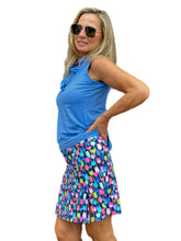 Load image into Gallery viewer, Pull-on Zip Skort with UPF50+ Martini Blue
