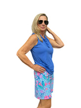 Load image into Gallery viewer, Pull-on Zip Skort with UPF50+ Pink Lillies
