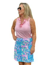 Load image into Gallery viewer, Pull-on Zip Skort with UPF50+ Pastel Mosaic
