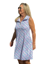 Load image into Gallery viewer, Zipper Swing Dress with UPF50+ Pastel Waves
