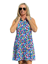 Load image into Gallery viewer, Zipper Swing Dress with UPF50+ Martini Blue
