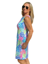 Load image into Gallery viewer, Classic Shift Dress with UPF50+ Bright Corals
