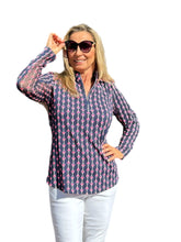 Load image into Gallery viewer, High Zip-Neck Long Sleeve Top with UPF50+ Martinis
