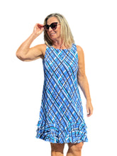 Load image into Gallery viewer, Sleeveless Dress with Ruffles with UPF50+ Peri Check
