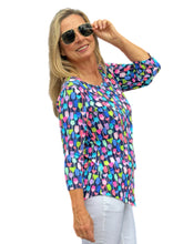 Load image into Gallery viewer, Asymmetrical Hemline Top with UPF50+ Martini Blue
