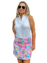 Load image into Gallery viewer, 15&quot; Pull-On Fun Skort with UPF50+ Painted Flowers
