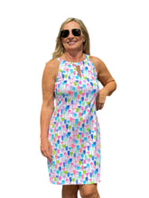 Load image into Gallery viewer, Keyhole Sleeveless Dress with UPF50+ Martini White
