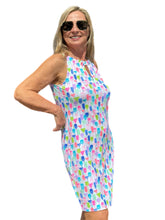 Load image into Gallery viewer, Keyhole Sleeveless Dress with UPF50+ Martini White
