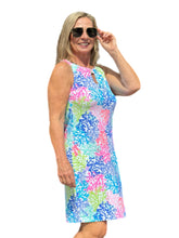 Load image into Gallery viewer, Keyhole Sleeveless Dress with UPF50+ Bright Corals

