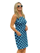 Load image into Gallery viewer, Cut-out Sleeveless Dress with UPF50+ Blue Medallion
