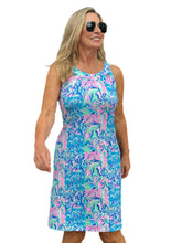 Load image into Gallery viewer, Cut-out Sleeveless Dress with UPF50+ Pastel Mosaic
