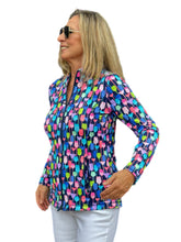 Load image into Gallery viewer, Zip-Up Long Sleeve Jacket with UPF50+ Martini Blue
