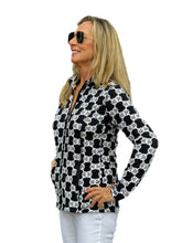 Load image into Gallery viewer, Zip-Up Long Sleeve Jacket with UPF50+ Black Medallion
