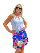 Load image into Gallery viewer, Flowy Skort with Side-Pockets Abstract Painting
