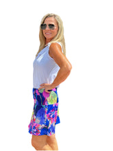 Load image into Gallery viewer, Flowy Skort with Side-Pockets Abstract Painting
