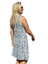 Load image into Gallery viewer, Zipper Swing Dress with UPF50+ Taupe Python
