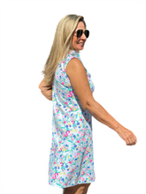 Load image into Gallery viewer, Ruffle-Neck Dress with UPF50+ Summer Breeze Tulip
