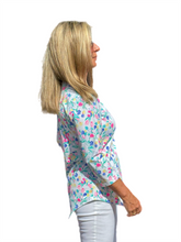 Load image into Gallery viewer, Asymmetrical Hemline Top with UPF50+ Summer Breeze Tulip
