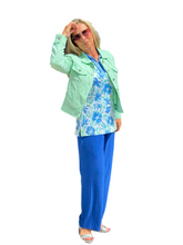Load image into Gallery viewer, Sleeveless Collared Top with UPF50+ Cornflower
