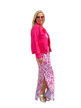 Load image into Gallery viewer, Sleeveless Maxi Dress Pink Ornaments
