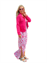 Load image into Gallery viewer, Sleeveless Maxi Dress Pink Ornaments
