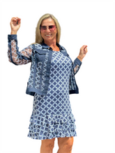 Load image into Gallery viewer, Mesh Button-front Jacket Navy
