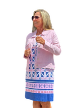 Load image into Gallery viewer, Long-Sleeve Linen Jacket Pink Pearl
