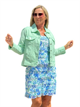 Load image into Gallery viewer, Mesh Ruffle Cha-Cha Dress with UPF50+ Cornflower
